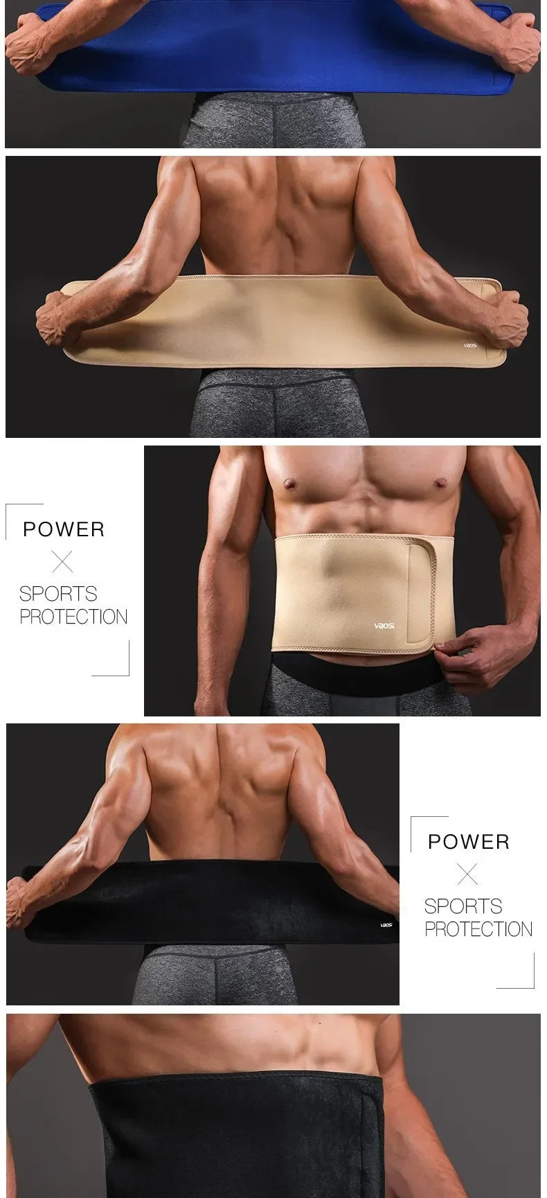 Fitness Waist Belt Sweat Protection for Outdoor Sports
