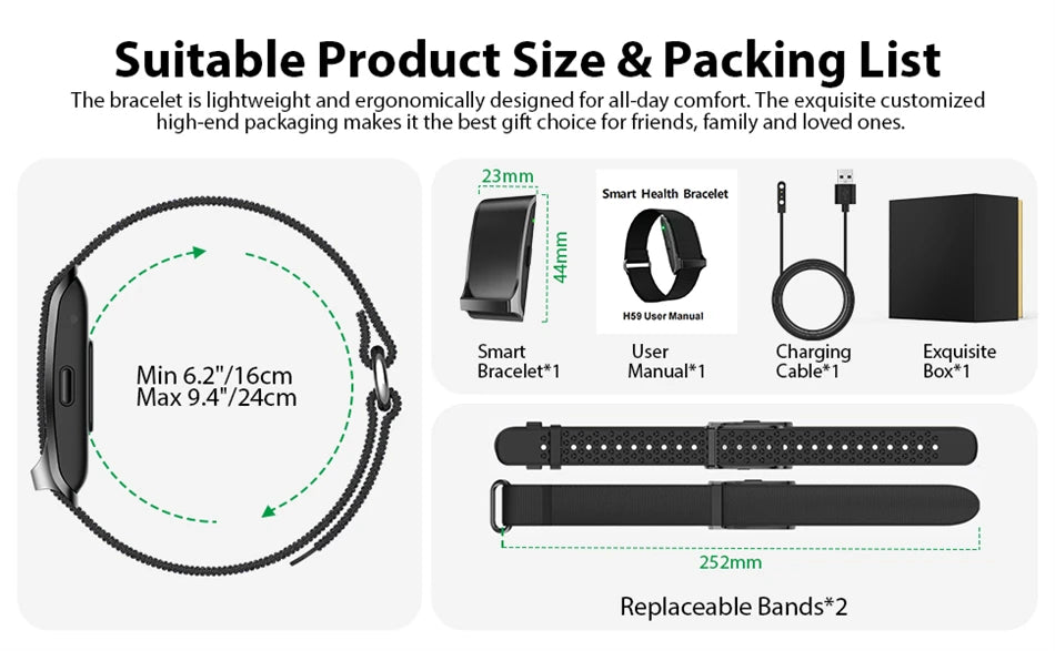 New Sport Fitness Tracker Smart Bracelet Heart Rate Blood Pressure Monitor