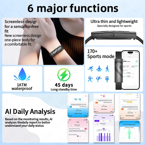 2026 New Sports Fitness Tracker Smart Bracelet