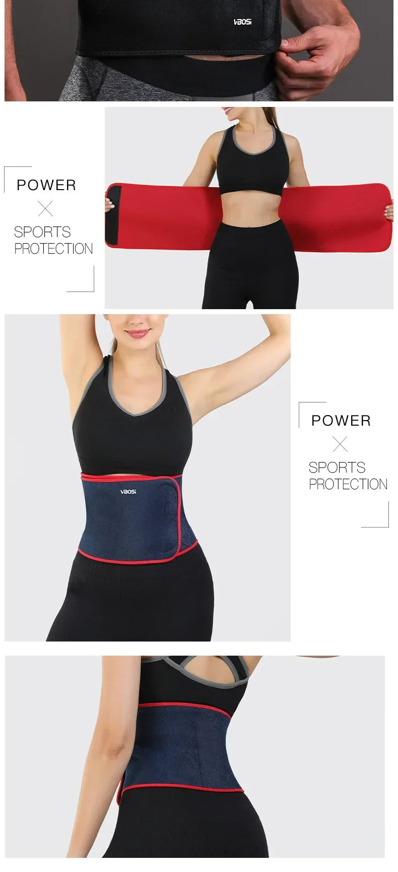 Fitness Waist Belt Sweat Protection for Outdoor Sports