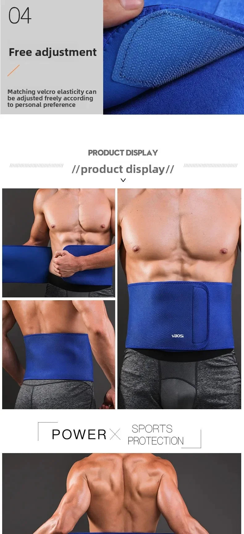 Fitness Waist Belt Sweat Protection for Outdoor Sports